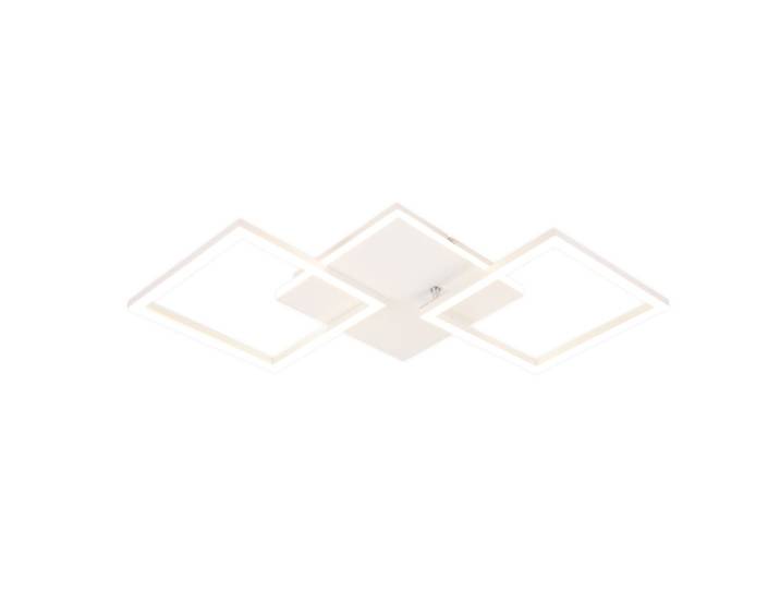 Plafonnier fer blanc 62.8x29.5x7.4cm led 32w