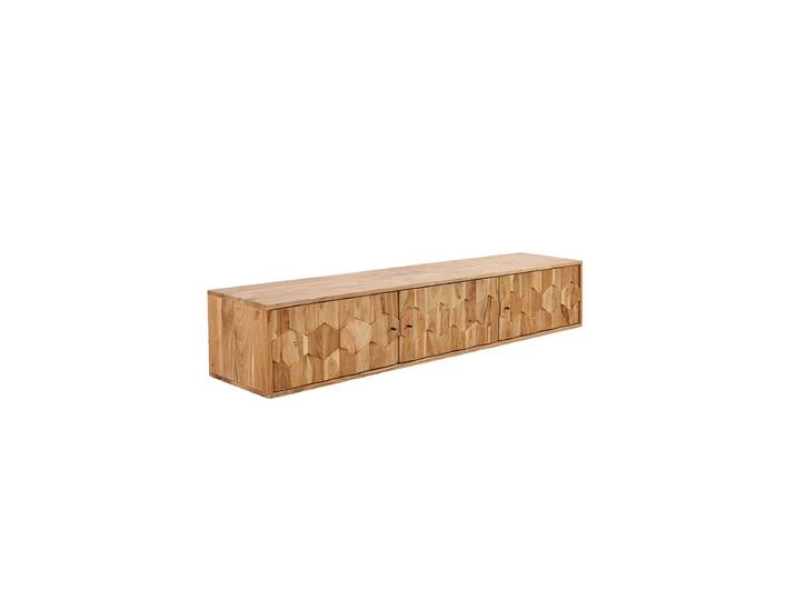 Massivholz Lowboard „Mystic Living“ für die Wandmontage Akazienholz Natural Invicta Interiors