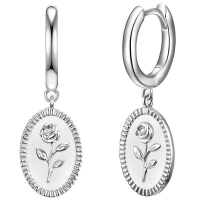 Paar Creolen GLANZSTÜCKE MÜNCHEN "Set: GSM1356", silber, Ohrringe, Damen, 24,9mm, Silber 925 (Sterlingsilber), Creolen Sterling Silber