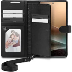 Spigen Wallet S (Samsung Galaxy S25 Ultra), Smartphone Hülle, Schwarz