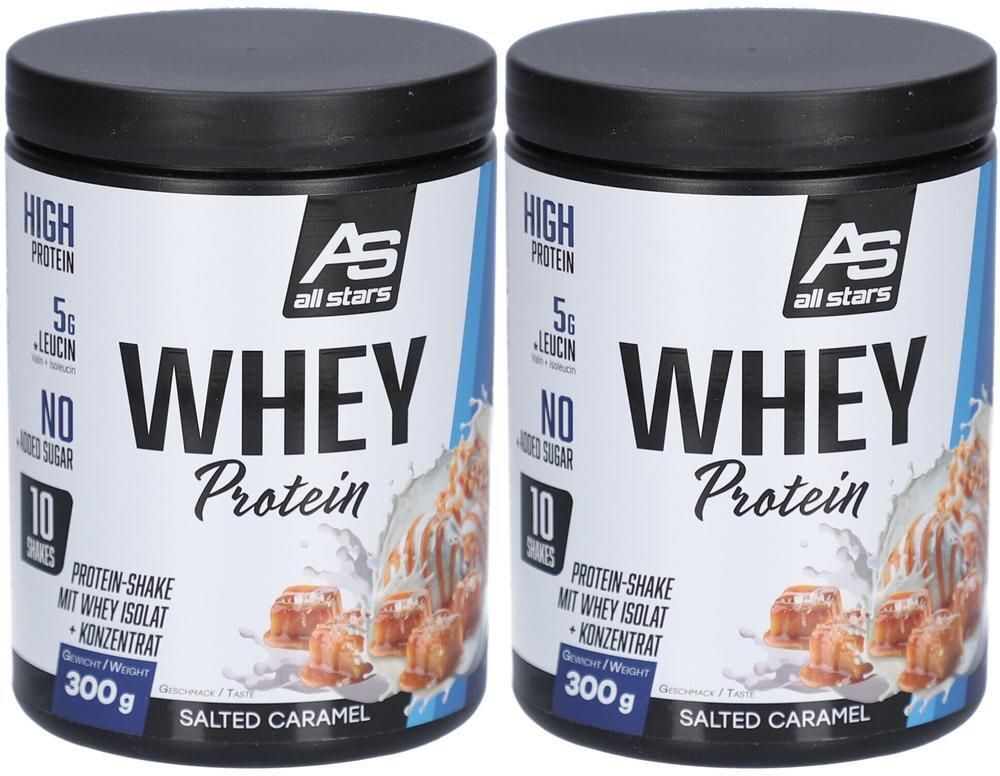 All Stars Whey Protein Salted Caramel 300 g Dose 2x 2x300 PUE new