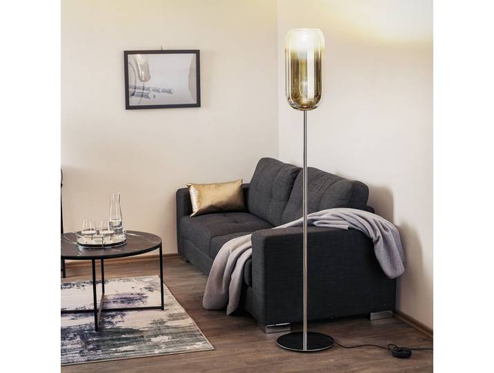 Gople Lampadaire Silver - Artemide - Salon / séjour - Design - Verre - Avec abat-jour