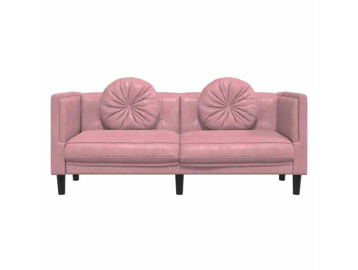 Rose SOFA - Moderne - Canapé avec coussins 2 places - contemporain - rose velours C1921
