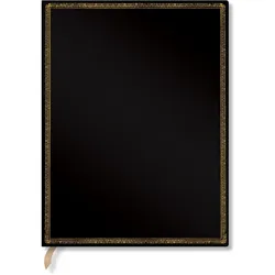 Paperblanks, Heft + Block, Notizbuch PB Black Edition Ultra liniert (A5+, Liniert, Harter Einband)