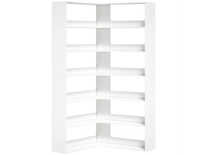 BÜCHERREGAL Spanplatte Weiß