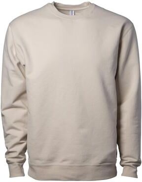 Independent Trading Co. INDLUXCREW Lux Heavyweight Modal Crewneck Sweatshirt in Ivory size XS