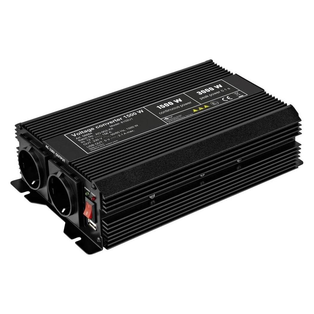 Goobay SPW IT Wechselrichter 1500 W 12 V/DC (58884)