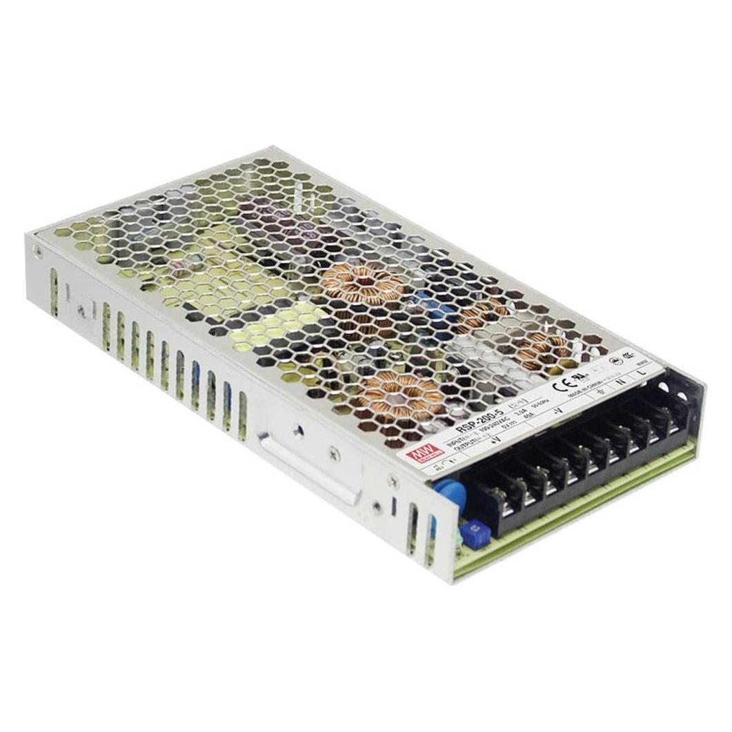 MeanWell MEAN WELL RSP-200-7.5, 200,25 W, 88 - 264 V, 47 - 63 Hz, Aktiv, 8 ms, 89% (RSP-200-7.5)