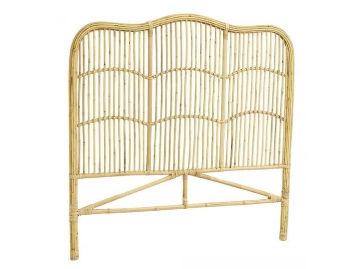 Tête de lit - AUBRY GASPARD - Rotin naturel - Blanc - Contemporain