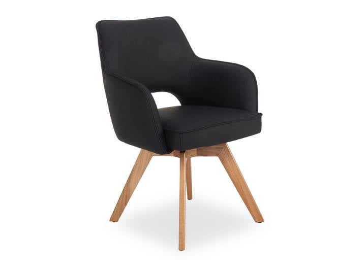 HARPER Esszimmerstuhl Armlehnstuhl HARPER DIDIM BHT 60x87x59 cm schwarz