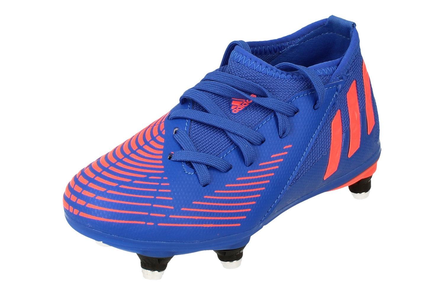 Adidas Predator Edge.3 Sg Junior Fußball schuhe Blau Turnschuhe