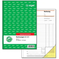 sigel Rechnung Formularbuch SD031