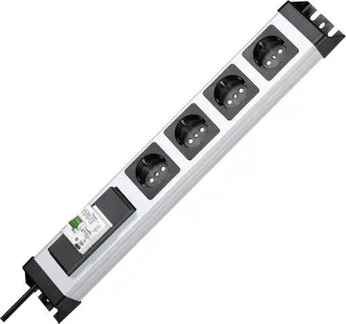 POWERversal 4fach Steckdosenleiste mit FI/LS