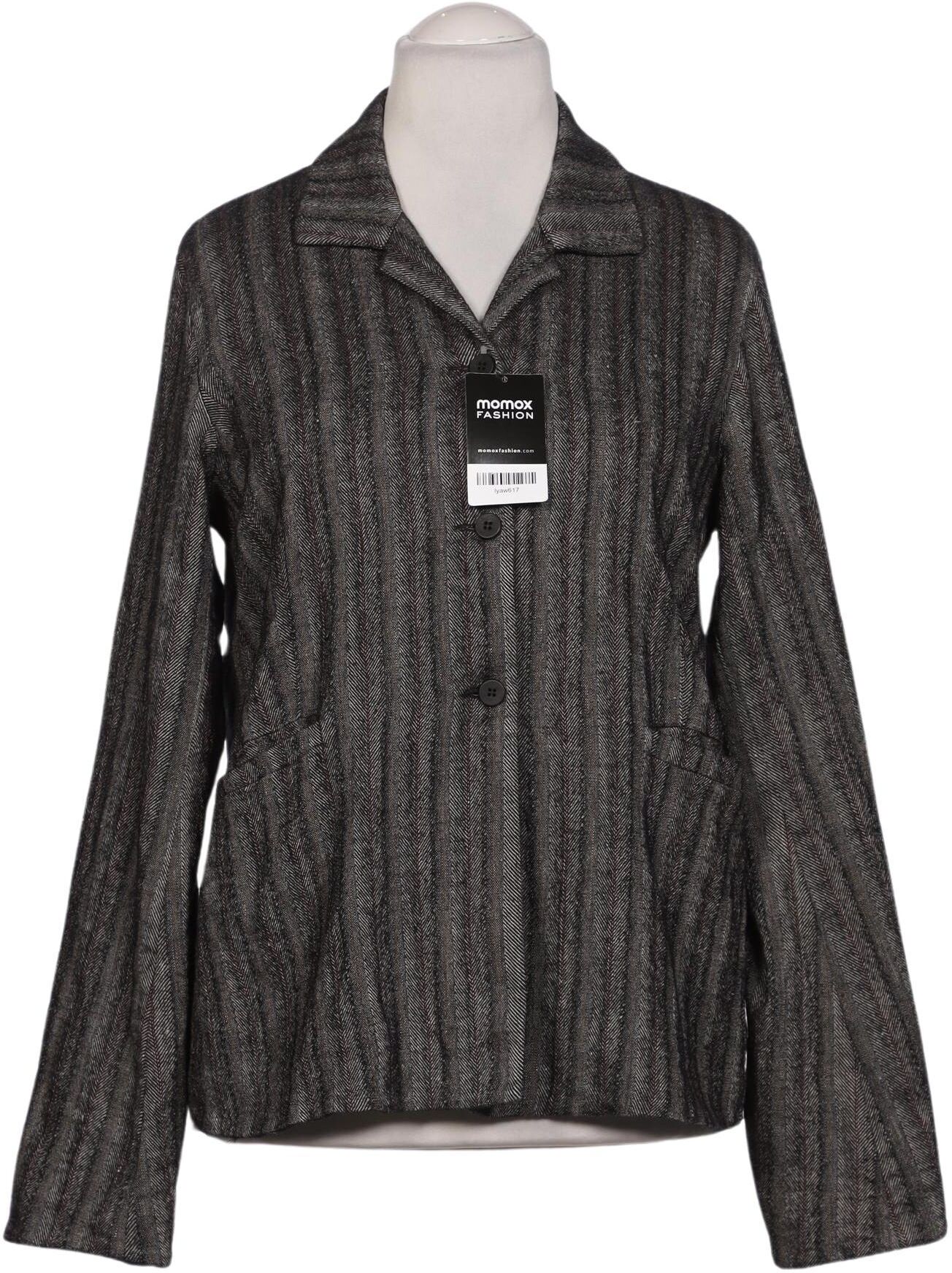 Transit PAR Such Damen Blazer, Grau, Gr. M, Baumwolle / Leinen / Wolle / Viskose / Elasthan - Second Hand