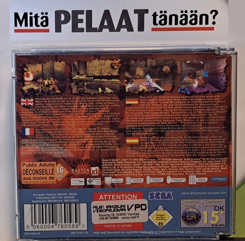 Quake III Arena (CIB) DC (Käytetty)