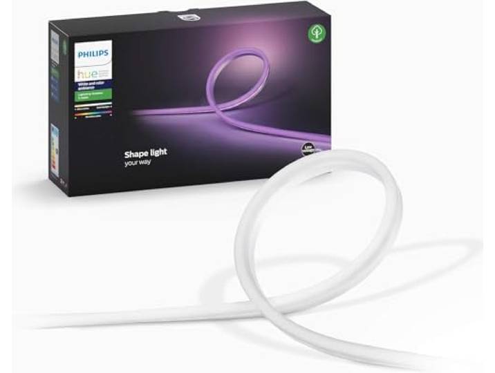 Philips Hue lightstrip Outdoor - Buitenverlichting - IP67-5 Meter - Duurzame LED Verlichting - Wit en Gekleurd Licht - Dimbaar - Verbind met Hue Bridge - Werkt met Alexa en Google Home
