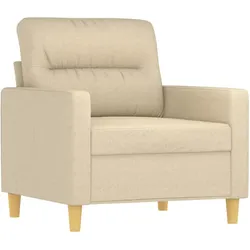 vidaXL Sofasessel Creme 60 cm Stoff