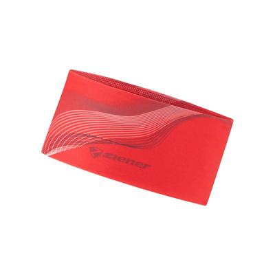 Stirnband ZIENER "IMMRE-Z UNISEX", Damen, rot (rotunkelline print), Materialmix, Mützen Stirnband, elastisch