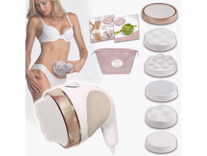 Venteo - Velform - Vibratone Pro Masseur Amincissant Sculptant Circulaire - Technologie De Vibration Modulante\, Raffermit Et Tonifie La Peau + 4 Accessoires