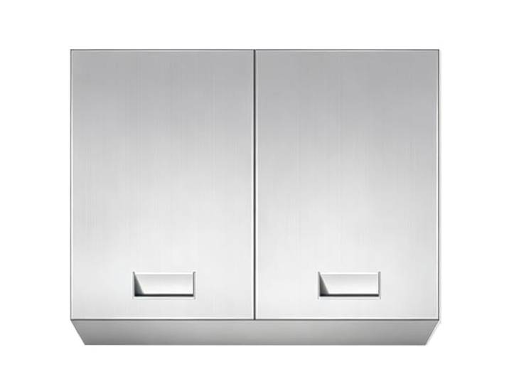 Edelstahl Hängeschrank Küche 304, Multifunktional, Robuste Bauweise Küchenhängeschrank mit 2 Türen, Einteilige Form und Gedämpfte Scharniere, für Zuhause(90cm/35.4in)