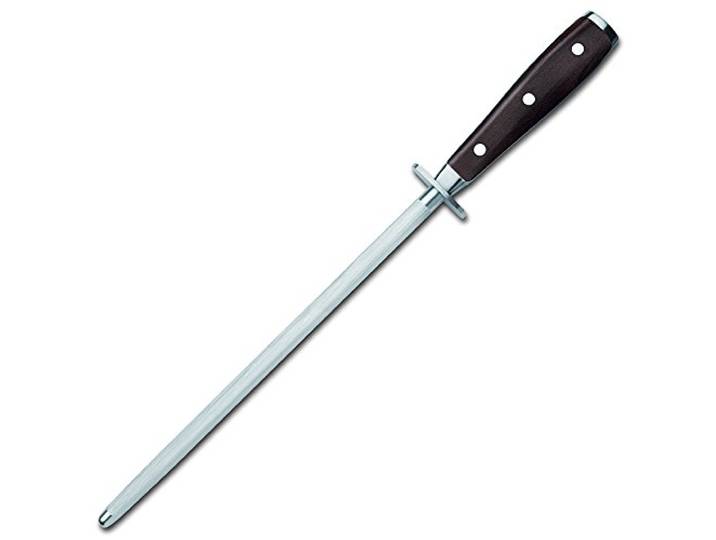 Wüsthof Wetzstahl 26 cm, Ikon (4468), Holzgriff aus Grenadill, zum Schärfen von hochwertigen Küchenmessern