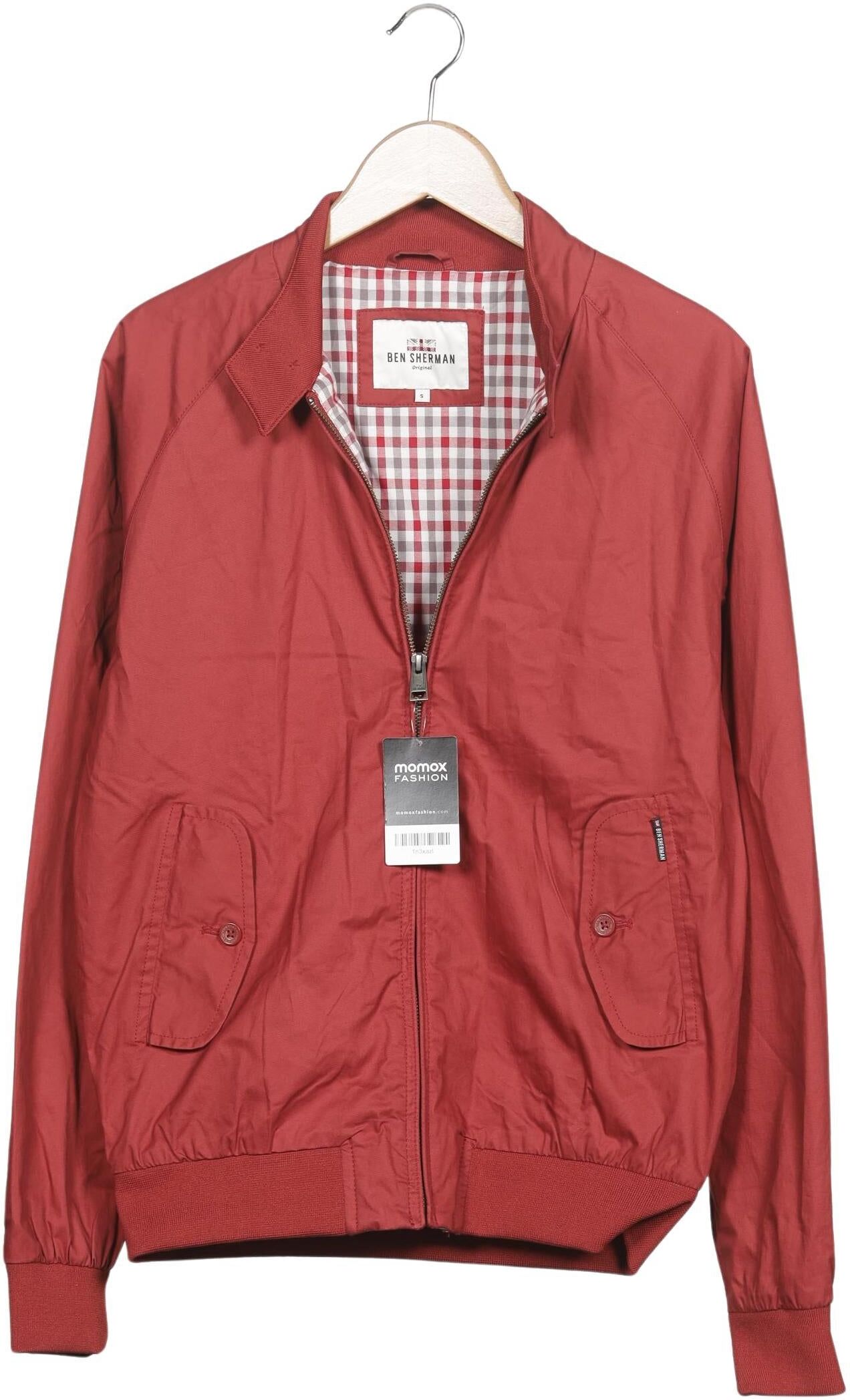 Ben Sherman Herren Jacke, Rot, Gr. S, Synthetik / Elasthan / Baumwolle - Second Hand