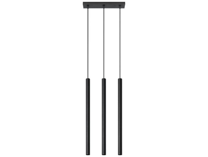 Suspension tube en métal, noir L: 30cm