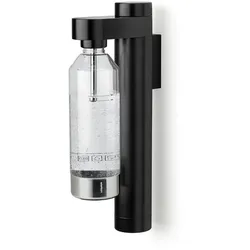 Stelton Brus Wassersprudler schwarz mit Wandhalterung