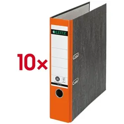 Leitz 10x Ordner »1080« CO₂ orange, 8x31.8x28.5 cm