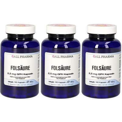 Folsäure 2,5 mg GPH Kapseln x3 3x180 St