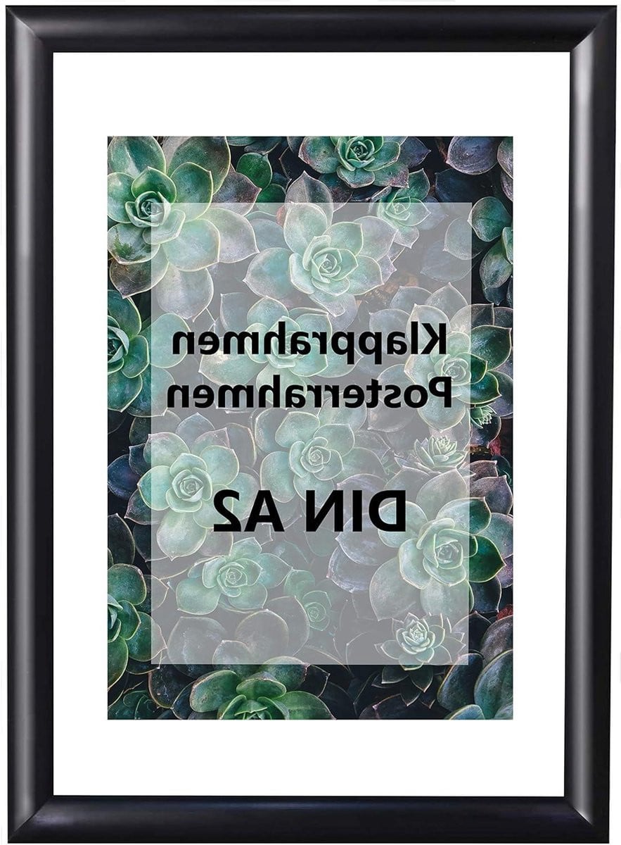 Aluminium Poster Frame Vouwframe Fotolijst Zwart DIN A2