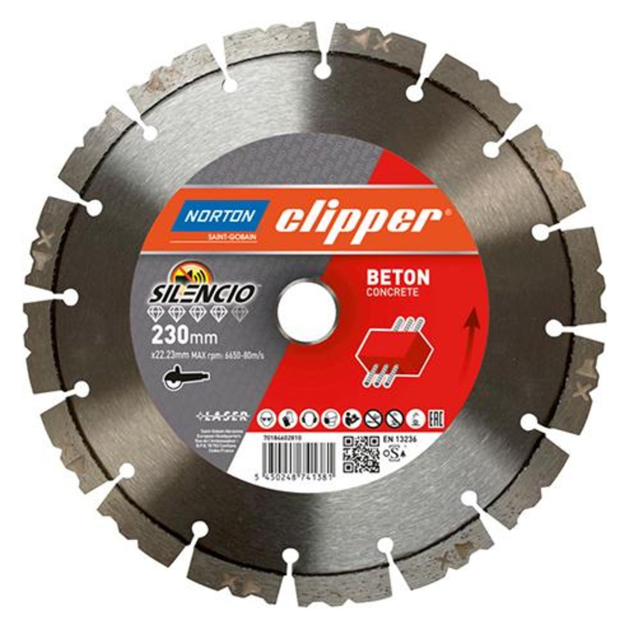 Norton Clipper Clipper Diamantscheibe Pro Beton Silencio 230 mm (70184602810)