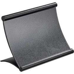 Tischaufsteller Alu schwarz | 120 x 80 mm, Aluminium, PVC