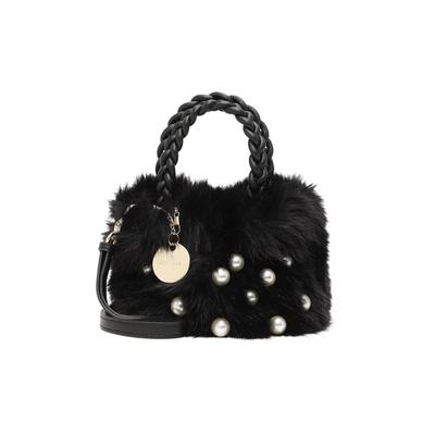 Shopper TAMARIS "Shopper TAS Marla", Damen, Gr. B/H/T: 20cm x 16cm x 10cm, schwarz (schwarz 100), Polyester, Taschen Shopper