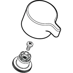 Hansgrohe Griff Standventil chrom beschriftet , 98618000 98618000