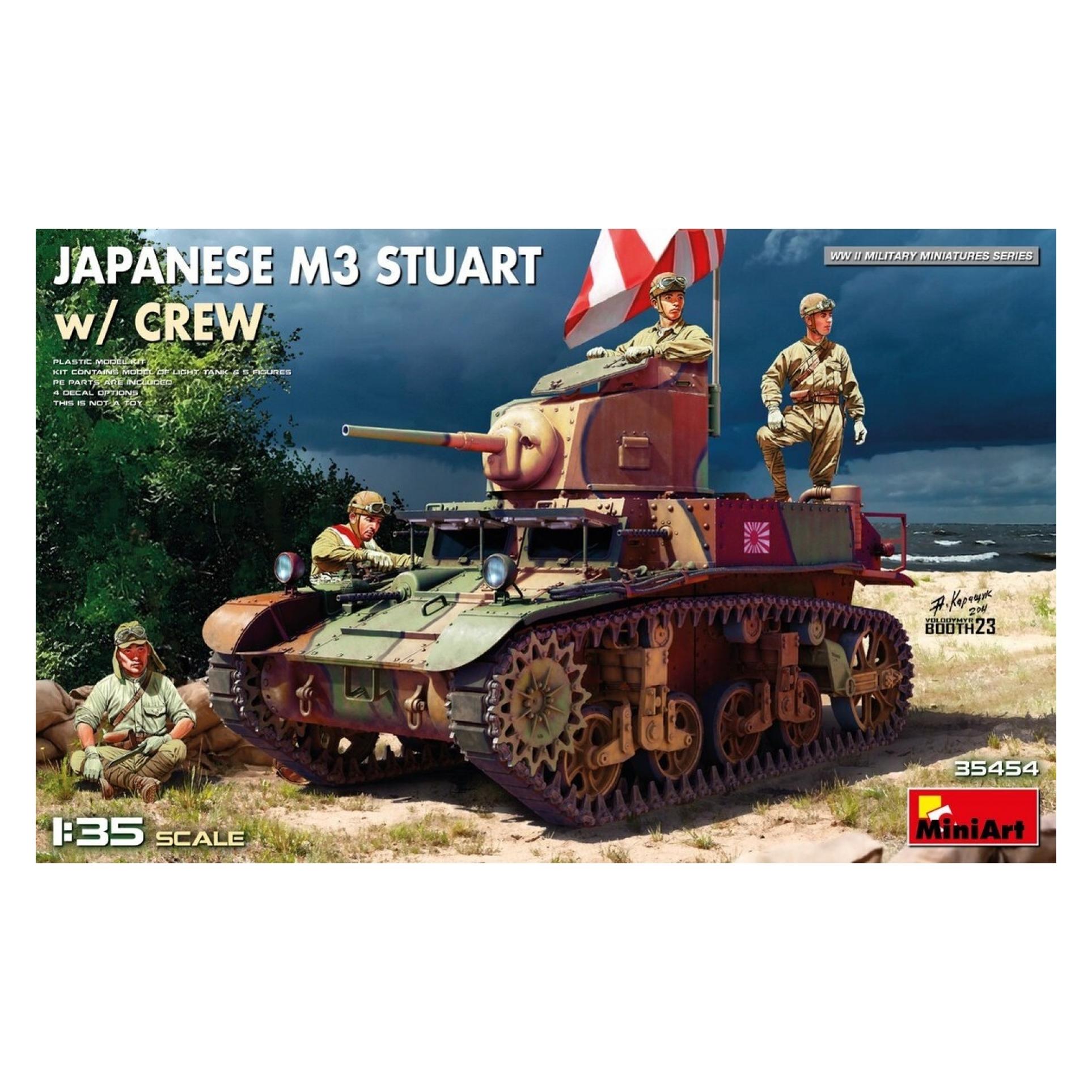 Mini art 1:35 JPN M3 Stuart m. Besatzung (4) (550035454)