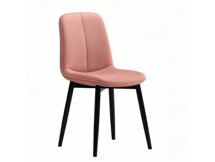 Esszimmerstuhl, Gepolsterte Akzentstühle, Moderner Küchen-Beistellhocker Gebogenes Massivholzbrett, Metallrahmen, For Küche, Esszimmer, Wohnzimmer(Pink)