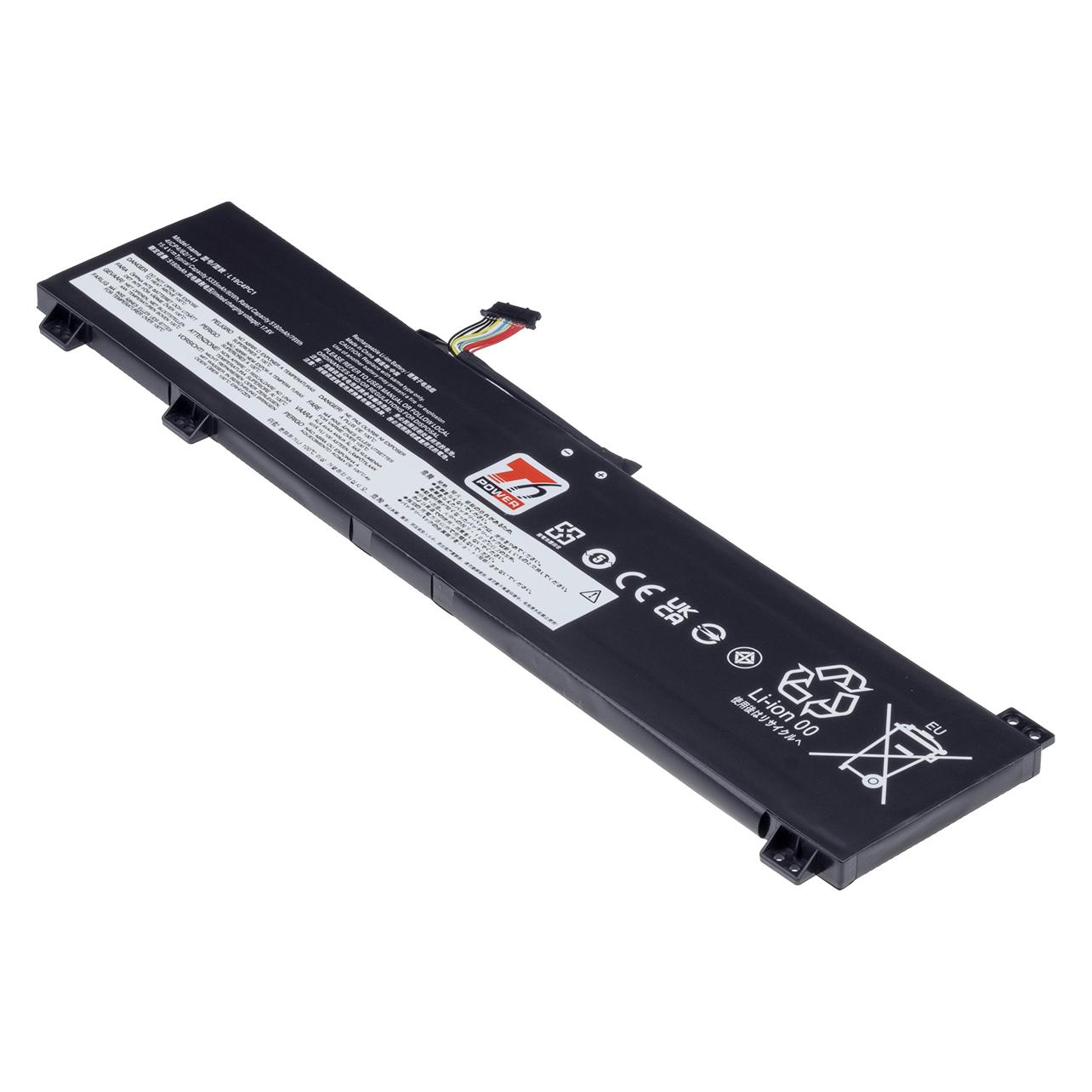 T6 Power Battery for Lenovo Legion 5-15ARH05, 5-15IMH05, 5P-15IMH05, 5335mAh, 80Wh, 4cell, Li-pol (4 Zellen, 5335 mAh) (NBIB0219)