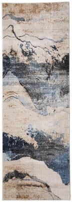 Grand Bazaar Maxin Machine Made Abstract Modern Area Rug