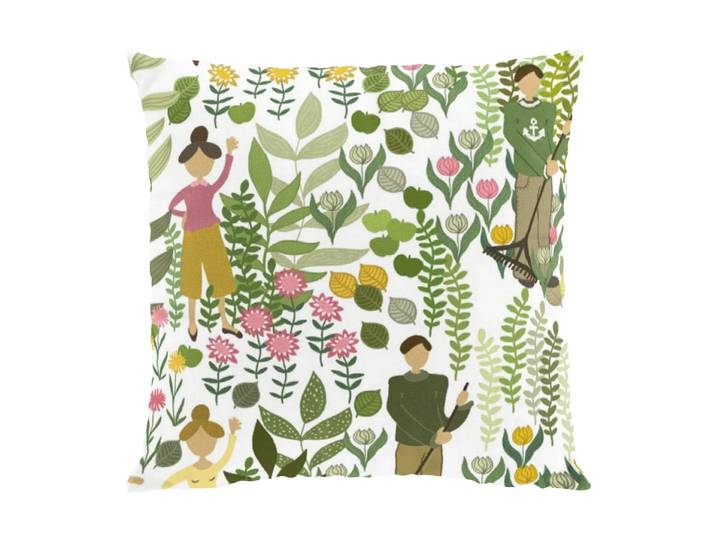 Arvidssons Textil Taie Trädgård 47x47 cm Vert