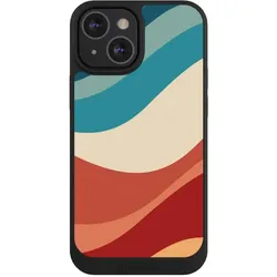 Nivocase Handyhülle für Apple iPhone 13 Mini Hülle NIVOpure Case Schwarz Farbe Farbverlauf Welle (Apple iPhone 13 mini), Smartphone Hülle, Schwarz