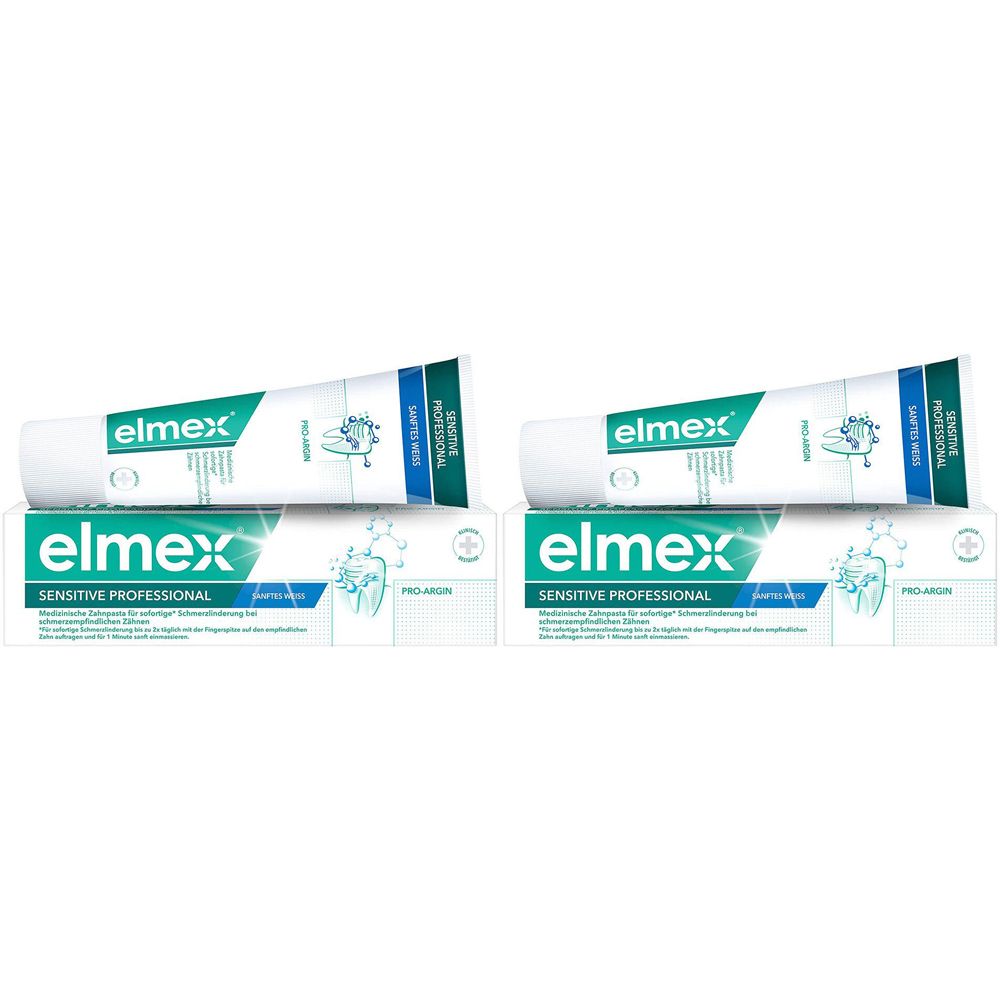 Elmex Sensitive Prof+Zahnw x2 2x75 ml Zahnpasta