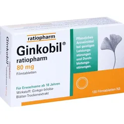 Ginkobil Ratiopharm 80 mg Filmtabletten 120 ST
