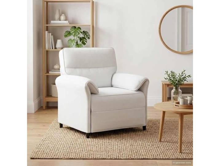 pokgdf Sofa 100% Polyester mit Metallrahmen Modernes Design, weiche Schaumstoffkissen, klappbare Armlehnen, für Wohnzimmer