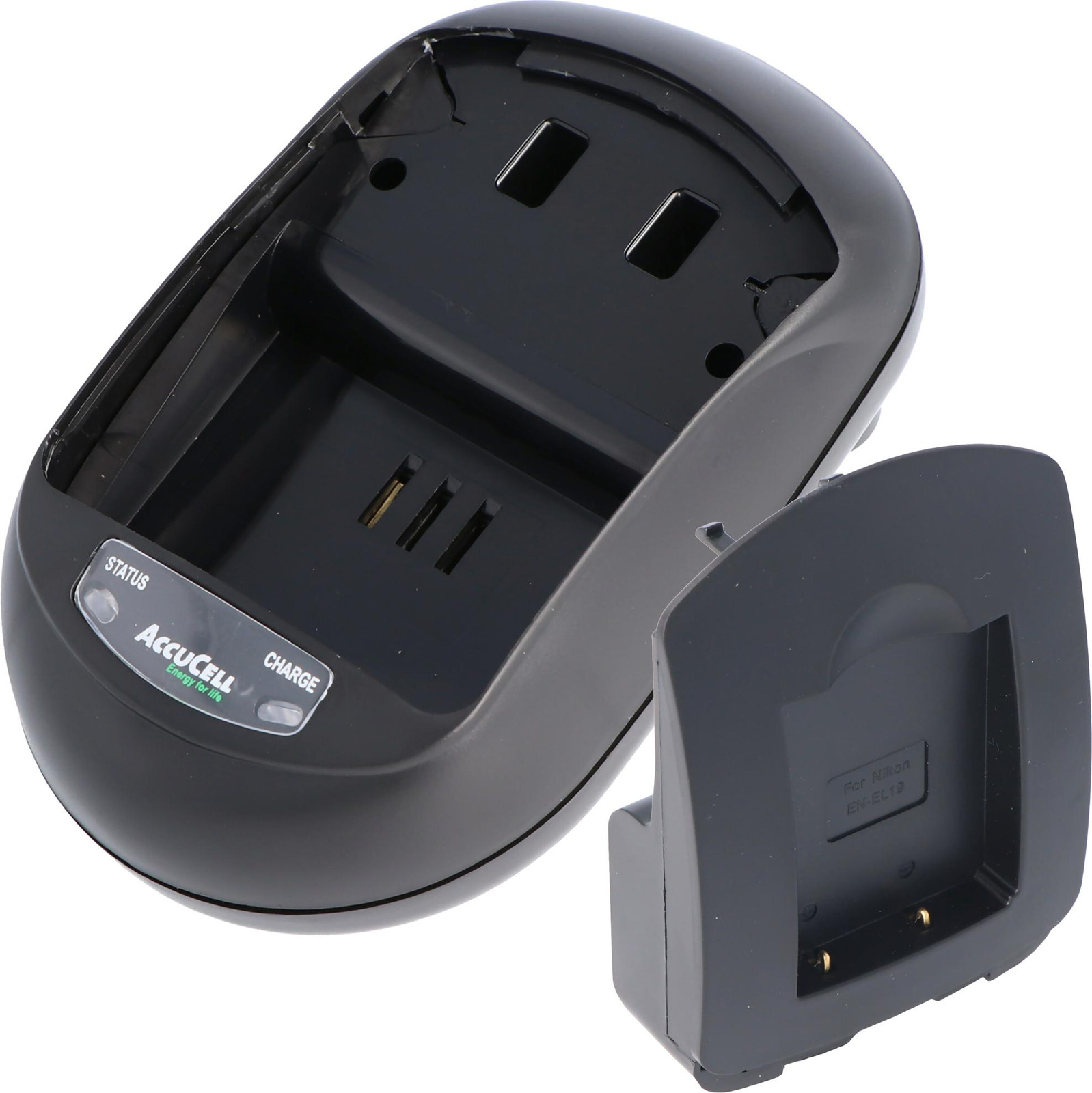AccuCell Snellader voor Sony NP-BJ1 batterij, compatibel met Sony DSC-RX0 ultracompacte camera