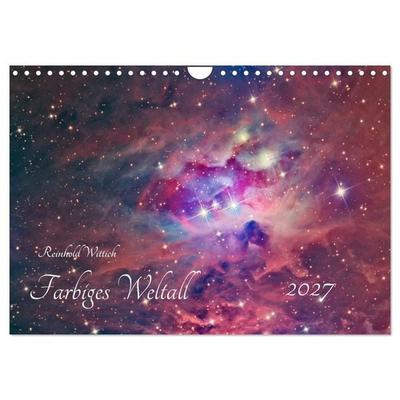 Farbiges Weltall (Wandkalender 2027 DIN A4 quer), CALVENDO Monatskalender