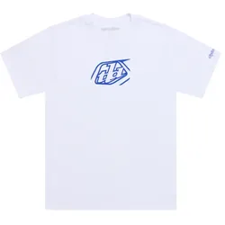 Troy Lee Designs Badge T-Shirt mit kurzen Ärmeln White Gr. M