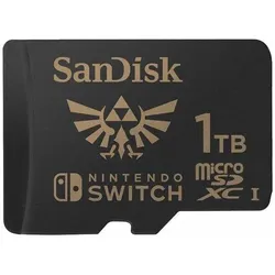 Sandisk Nintendo Switch Card (1000 GB, microSDXC, U3, UHS-I), Speicherkarte, Schwarz