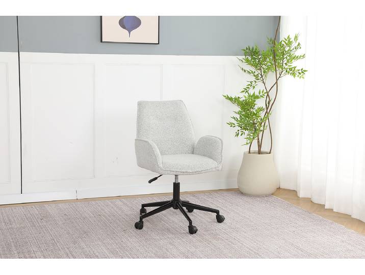 Chaise de bureau pivotante SAKABA 57 x 81 x 62cm Gris/Gris clair