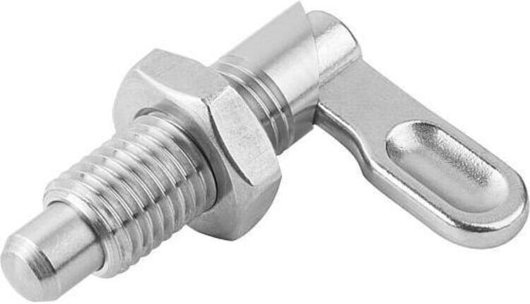 KIPP Sperrriegel D8 M20 Form B Edelstahl mit Mutter unbeschichtet (K0637.1050820)